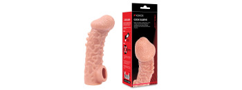Насадка на пенис Cock Sleeve телесная рельефная KOKOS CS-007-S