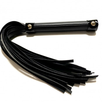 Плеть из эко-кожи чёрная 50012ars