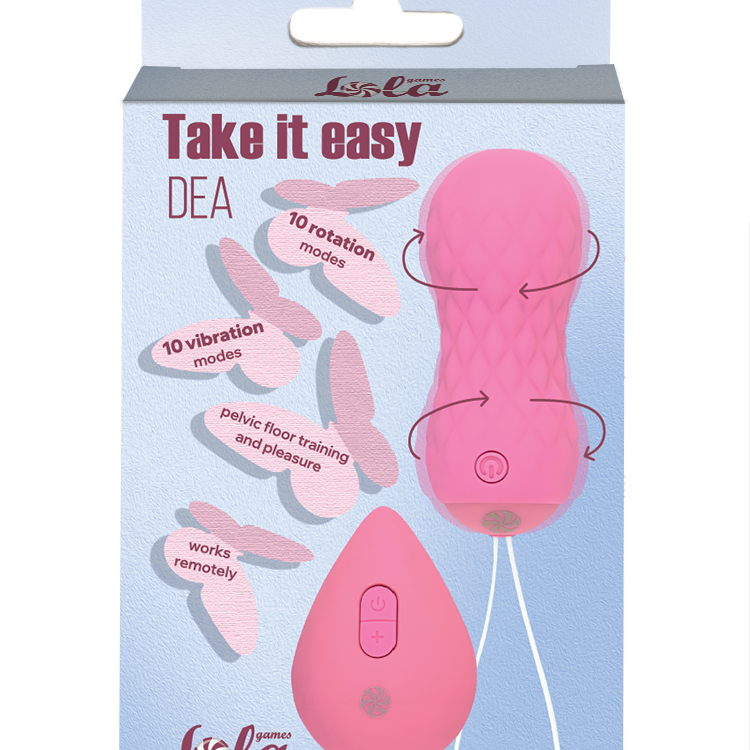 Вращающиеся виброшарики на пульте Take it Easy Dea Pink 9021-04lola