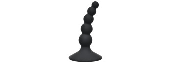 Анальная пробка Ribbed Plug Black 4108-03Lola