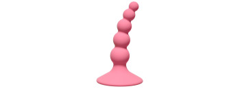 Анальная пробка Ribbed Plug Pink 4108-01Lola