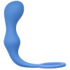 Эрекционное кольцо с анальной пробкой Double Pleasure Anal Plug Blue  4217-03Lola