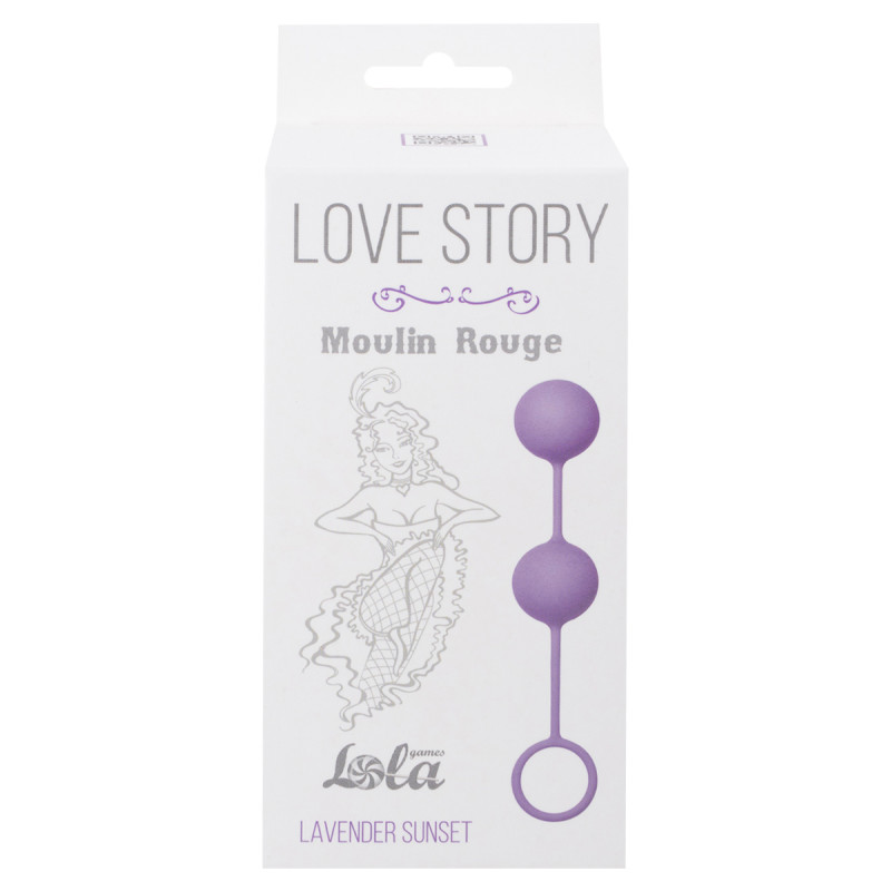 Вагинальные шарики Love Story Moulin Rouge purple 3009-04Lola