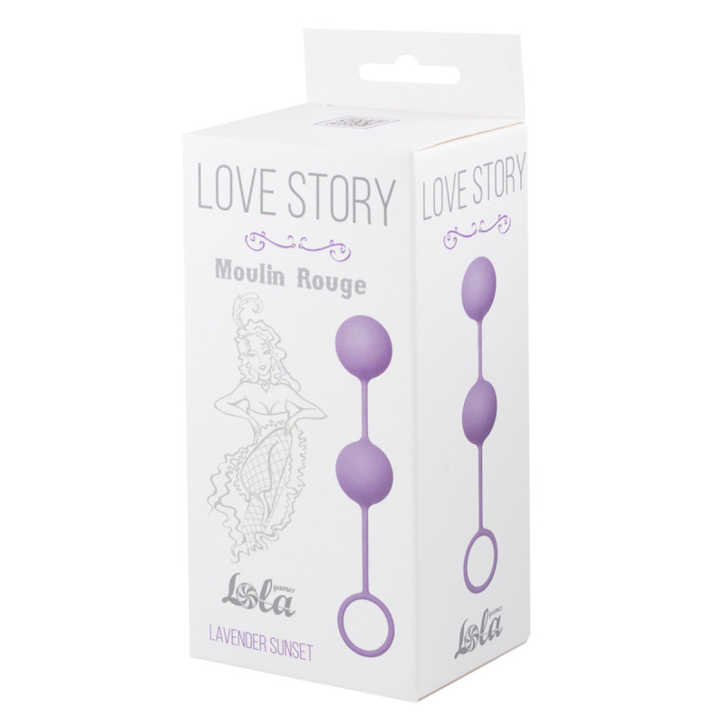 Вагинальные шарики Love Story Moulin Rouge purple 3009-04Lola