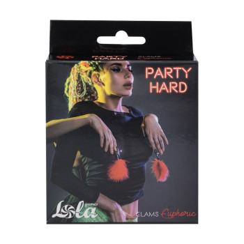 Зажимы на Cоски Party Hard Euphoric Red 1131-02lola