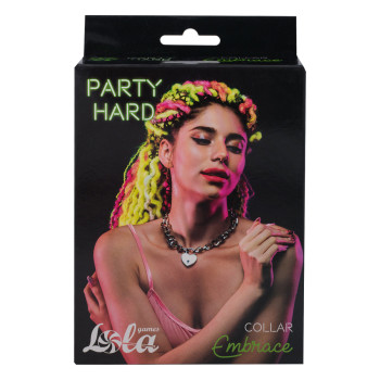 Ошейник Party Hard Embrace Silver 1093-01lola