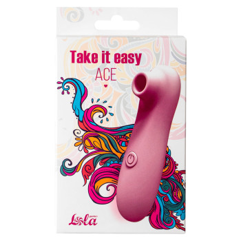 Вакуумно-волновой стимулятор Take it easy Ace Pink 9020-02lola