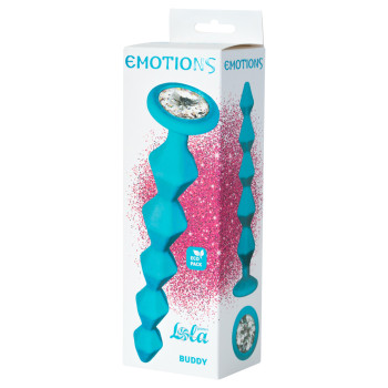 Анальная Цепочка с Кристаллом Emotions Buddy Turquoise 1400-02lola
