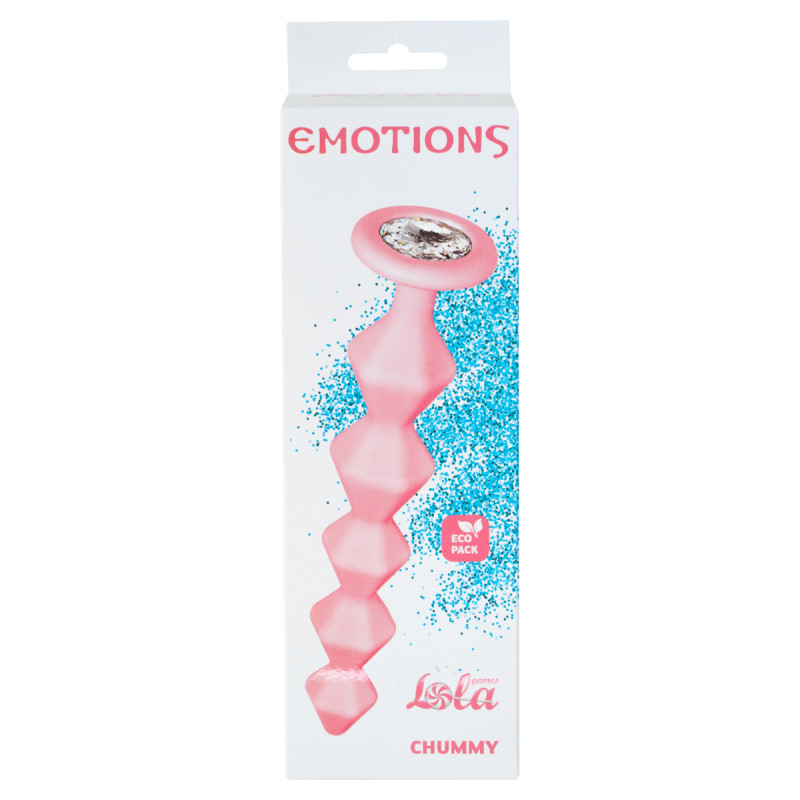 Анальная Цепочка с Кристаллом Emotions Chummy Pink 1401-01lola
