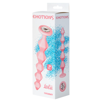 Анальная Цепочка с Кристаллом Emotions Chummy Pink 1401-01lola
