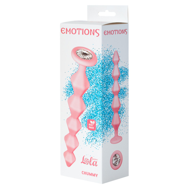 Анальная Цепочка с Кристаллом Emotions Chummy Pink 1401-01lola
