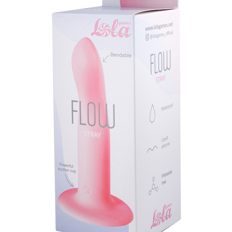 Нереалистичный дилдо Flow Stray Pink 2041-02lola