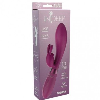 Перезаряжаемый вибратор Indeep PRO Theona Magenta 7707-03indeep