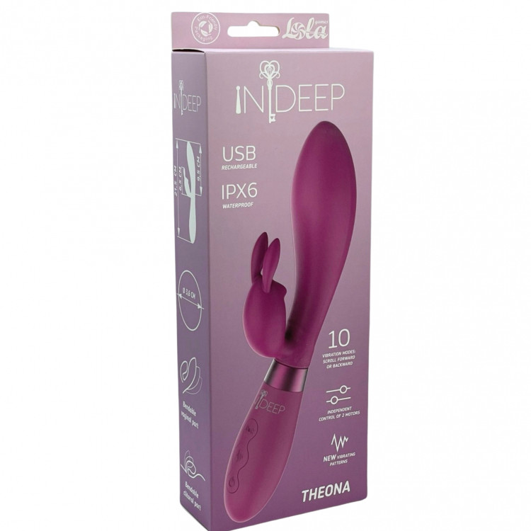 Перезаряжаемый вибратор Indeep PRO Theona Magenta 7707-03indeep