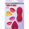 Пульсирующие виброшарики на пульте Take it Easy Era Wine Red 9021-09lola