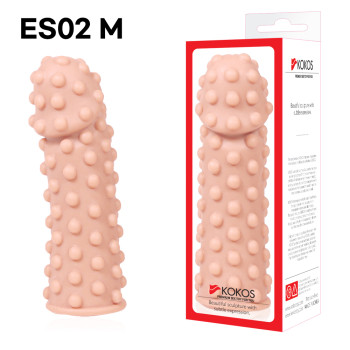 Насадка Extreme Sleeve ES.002 с бугорками телесная TPR KOKOS ES-002-M