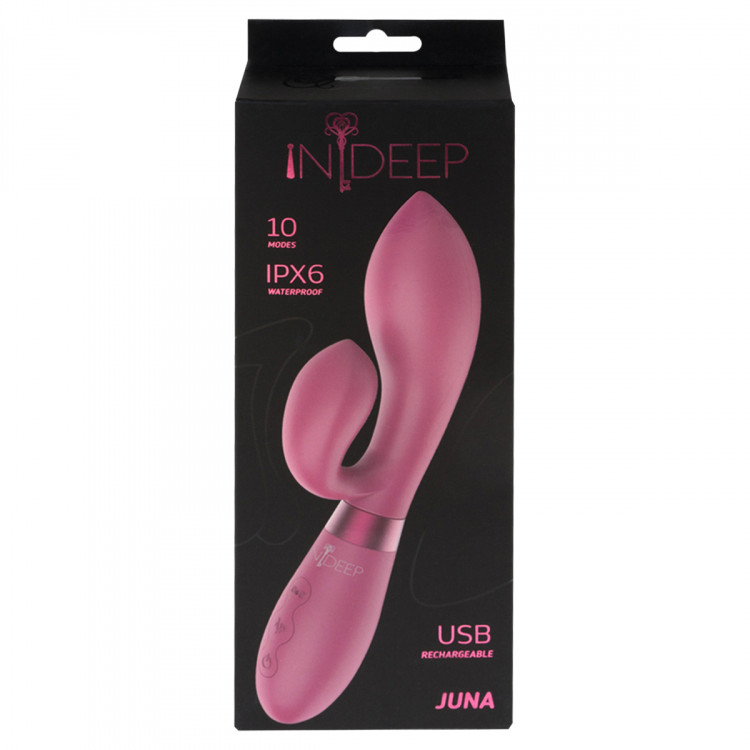 Перезаряжаемый вибратор Indeep Juna Magenta 7700-06indeep