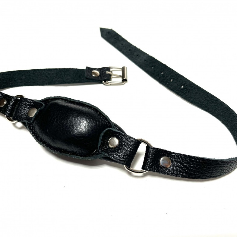 Кляп кожаный черный 60013ars