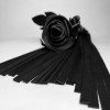 Плеть Чёрная Роза Лаковая с Замшевыми Хвостами 40 см. 54070ars