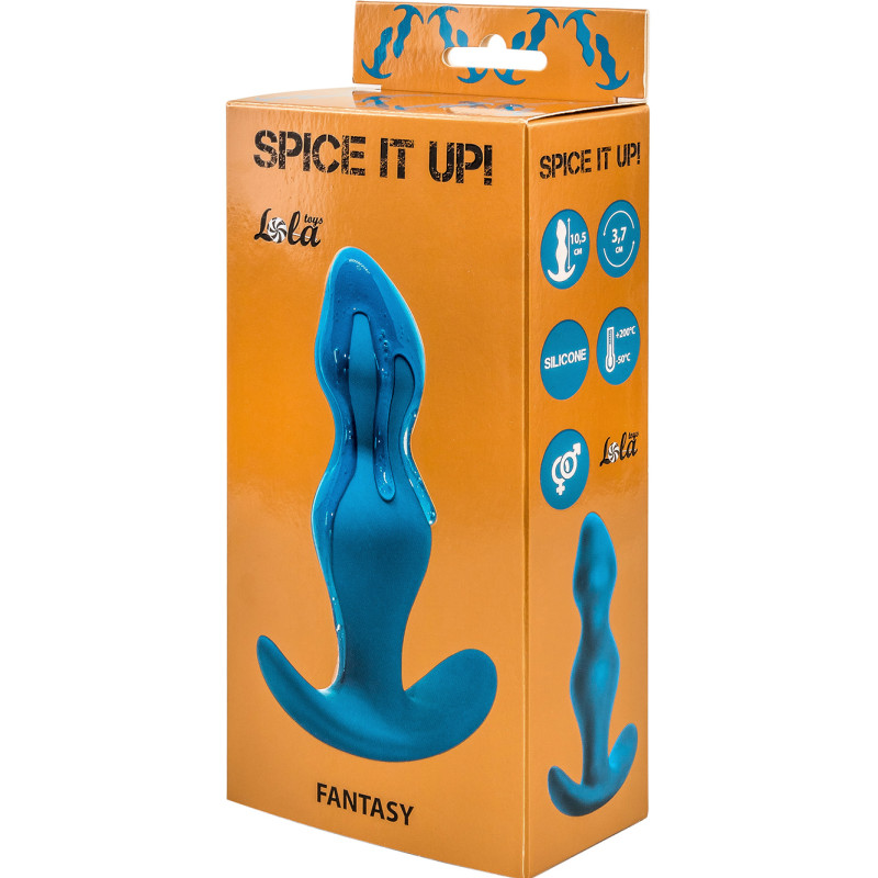 Анальная пробка Spice it up Fantasy Dark Aquamarine 8006-03lola