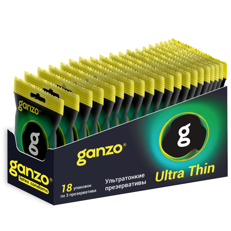 Презервативы Ультратонкие Ganzo Ultra Thin 3шт 53198GZ