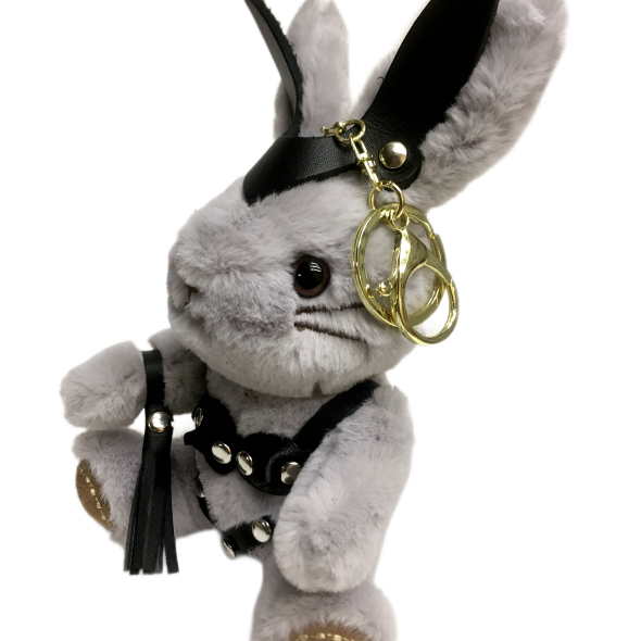 Брелок БДСМ зайчик с плетью 153ars