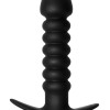 Анальная пробка с вибрацией Twisted Anal Plug Black (Батарейки ААА) 5007-03lola
