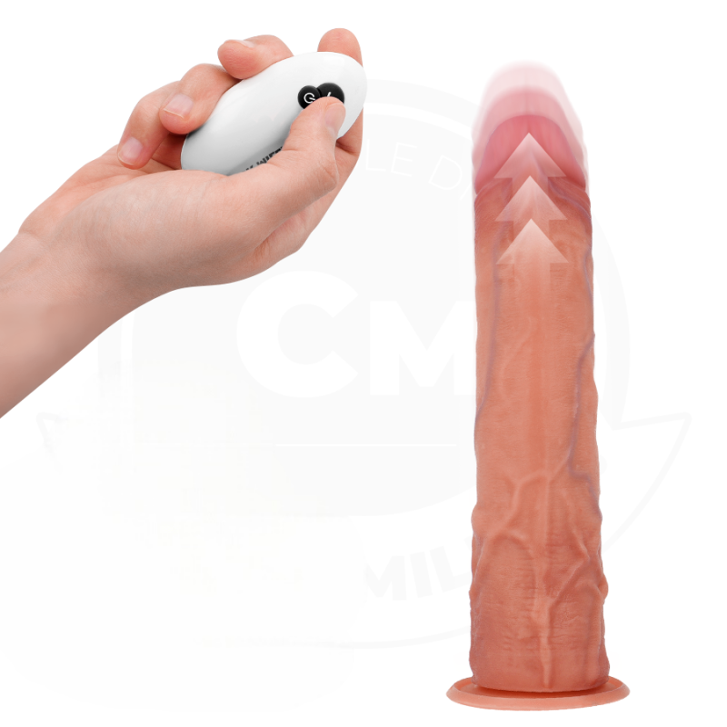 Реалистичный вибратор с функцией фрикций  D-243370