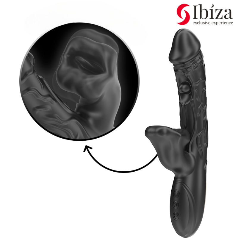 Вибратор с режимами вибрации, колебаний и посасывания D-242826