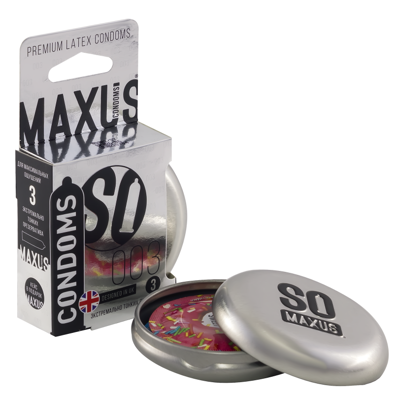 Презервативы Экстремально тонкие MAXUS 003 №3 ж/к
