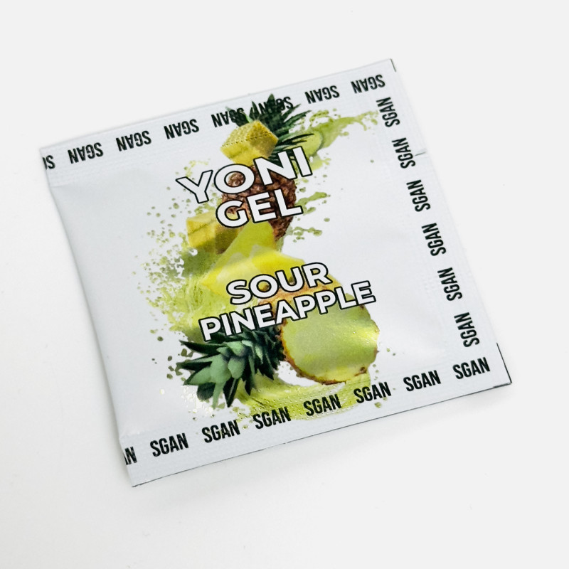 Саше Лубрикант SGAN Sensual со вкусом Кислого Ананаса для орального секса 5 мл 0615sg