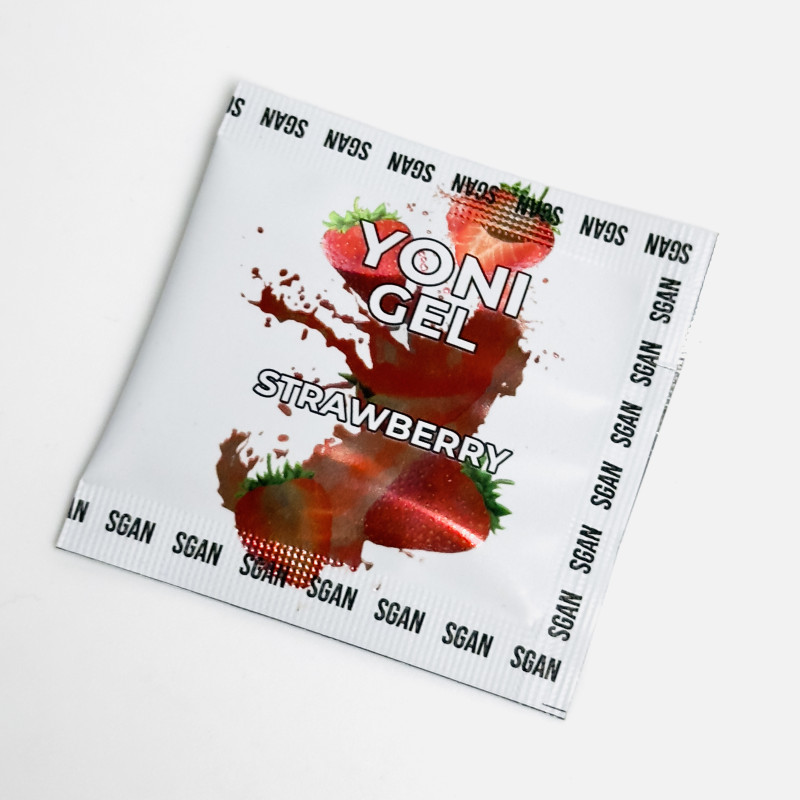 Саше Лубрикант SGAN Sensual со вкусом Клубники для орального секса 5 мл 0561sg