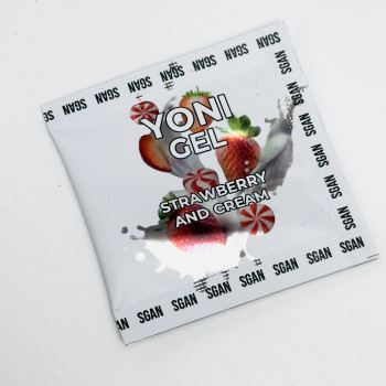 Саше Лубрикант SGAN Sensual со вкусом Клубники со Сливками для орального секса 5 мл 0622sg