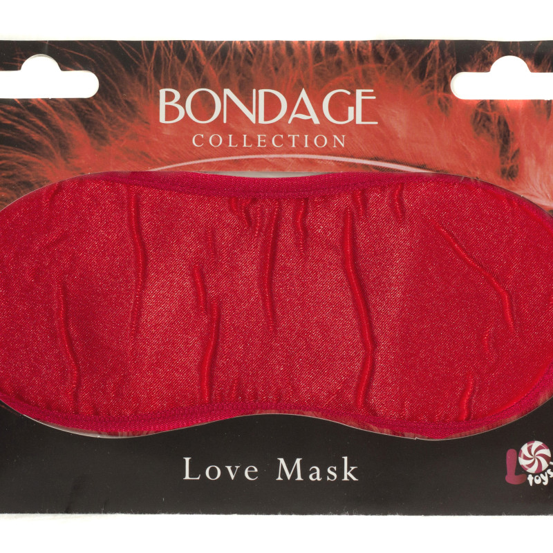 Маска на глаза BONDAGE красная 1030-02Lola