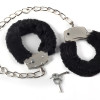 Меховые оковы на ноги BONDAGE черные 1020-01lola
