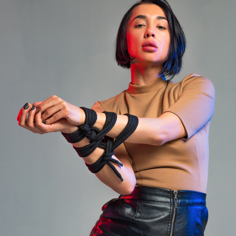 Веревка Party Hard Do Not Disturb Black 5м 1157-01lola