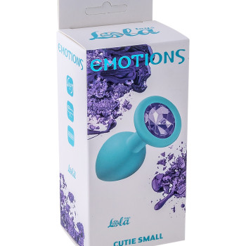 Анальная пробка Emotions Cutie Small Turquoise light purple crystal 4011-05Lola