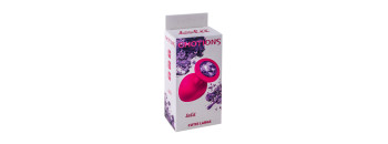 Анальная пробка Emotions Cutie Large Pink dark purple crystal 4013-02Lola