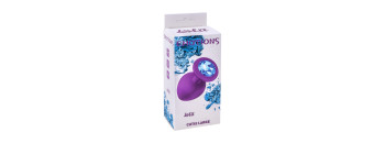 Анальная пробка Emotions Cutie Large Purple light blue crystall 4013-05Lola