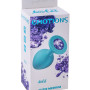 Анальная пробка Emotions Cutie Medium Turquoise light purple crystal 4012-04Lola