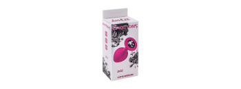 Анальная пробка Emotions Cutie Medium Pink black crystal 4012-01Lola
