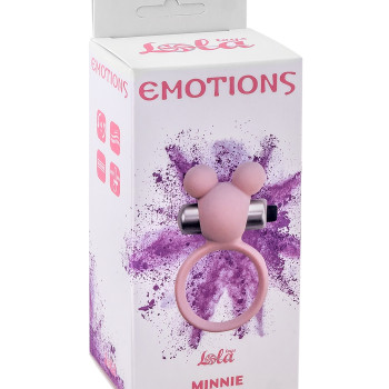Эрекционное виброколечко Emotions Minnie Light pink 4005-02Lola