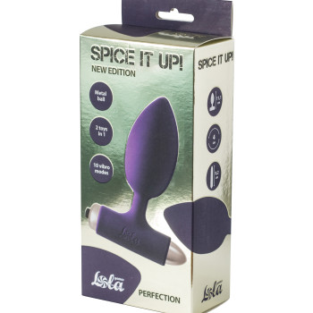 Анальная пробка с вибрацией Spice it up New Edition Perfection Ultraviolet 8014-04lola