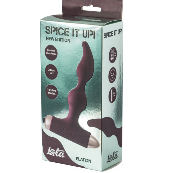 Анальная пробка с вибрацией Spice it up New Edition Elation Wine red 8018-03lola