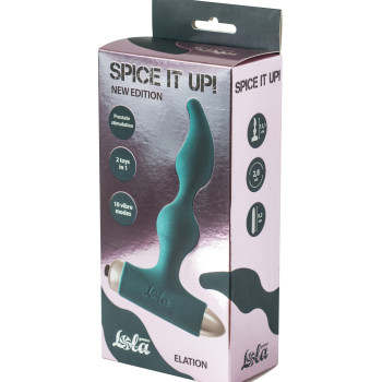 Анальная пробка с вибрацией Spice it up New Edition Elation Dark green 8018-02lola