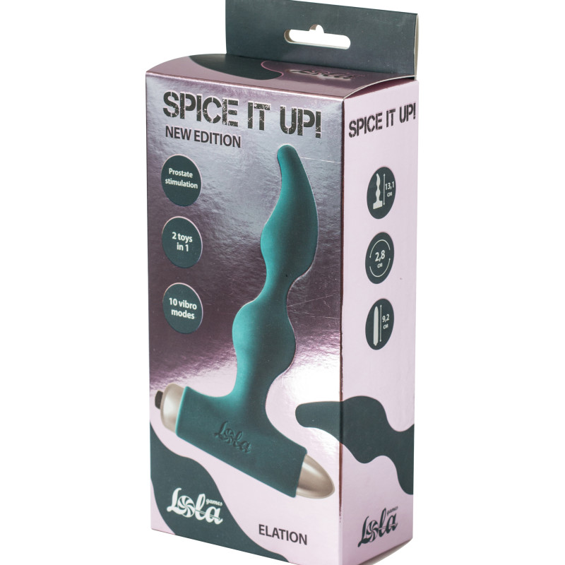 Анальная пробка с вибрацией Spice it up New Edition Elation Dark green 8018-02lola