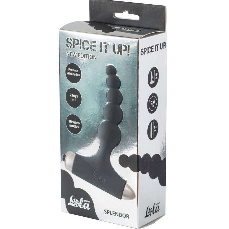 Анальная пробка с вибрацией Spice it up New Edition Splendor Black 8017-01lola