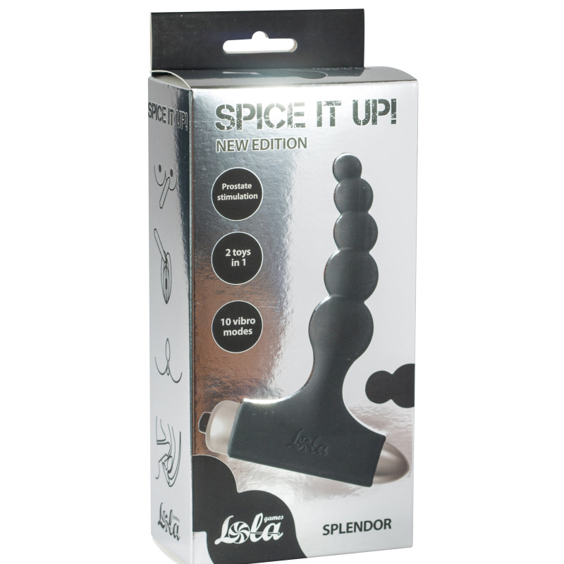 Анальная пробка с вибрацией Spice it up New Edition Splendor Black 8017-01lola