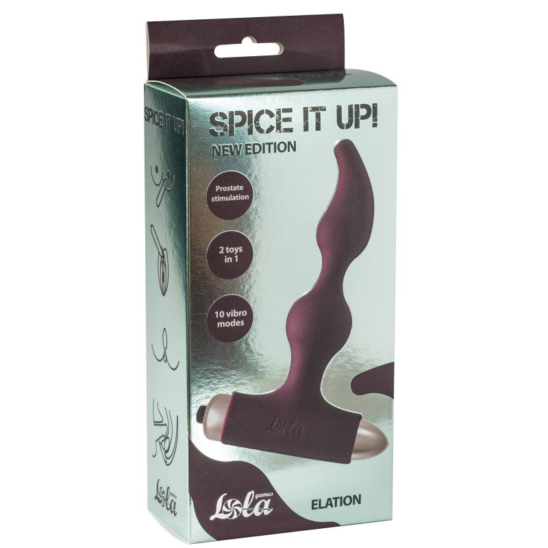 Анальная пробка с вибрацией Spice it up New Edition Elation Wine red 8018-03lola