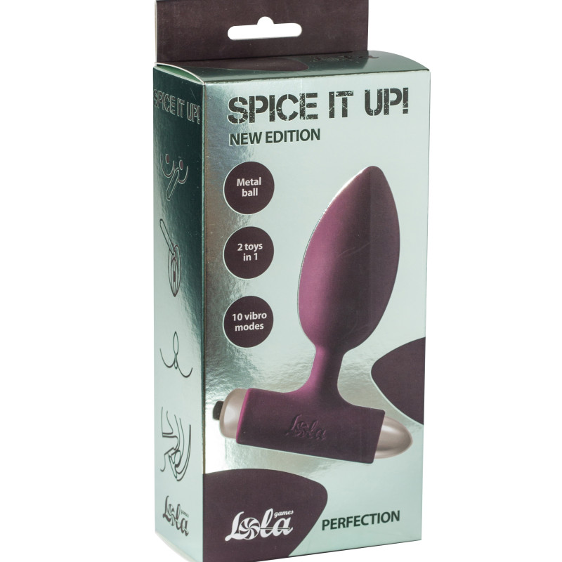 Анальная пробка с вибрацией Spice it up New Edition Perfection Wine red 8014-03lola